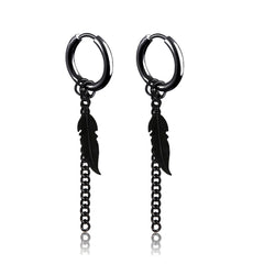 1-Pcs Titanium Steel Ear Clip - Black