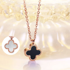 Double Sided Four-Leaf Clover Pendant