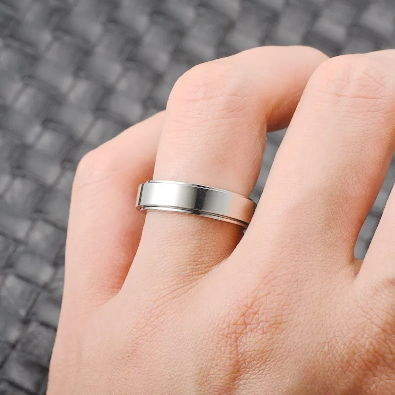 Unisex Stress Release Spinner Ring