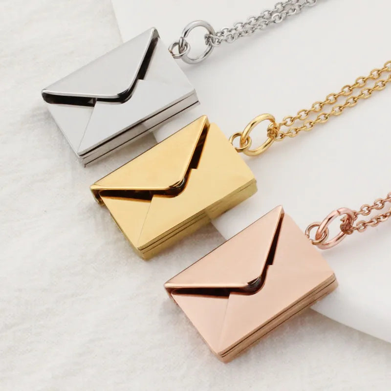 Valentine Day Gift Envelope Pendant | Necklace