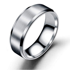 Unisex Silver Plated Comfort Fit Ring