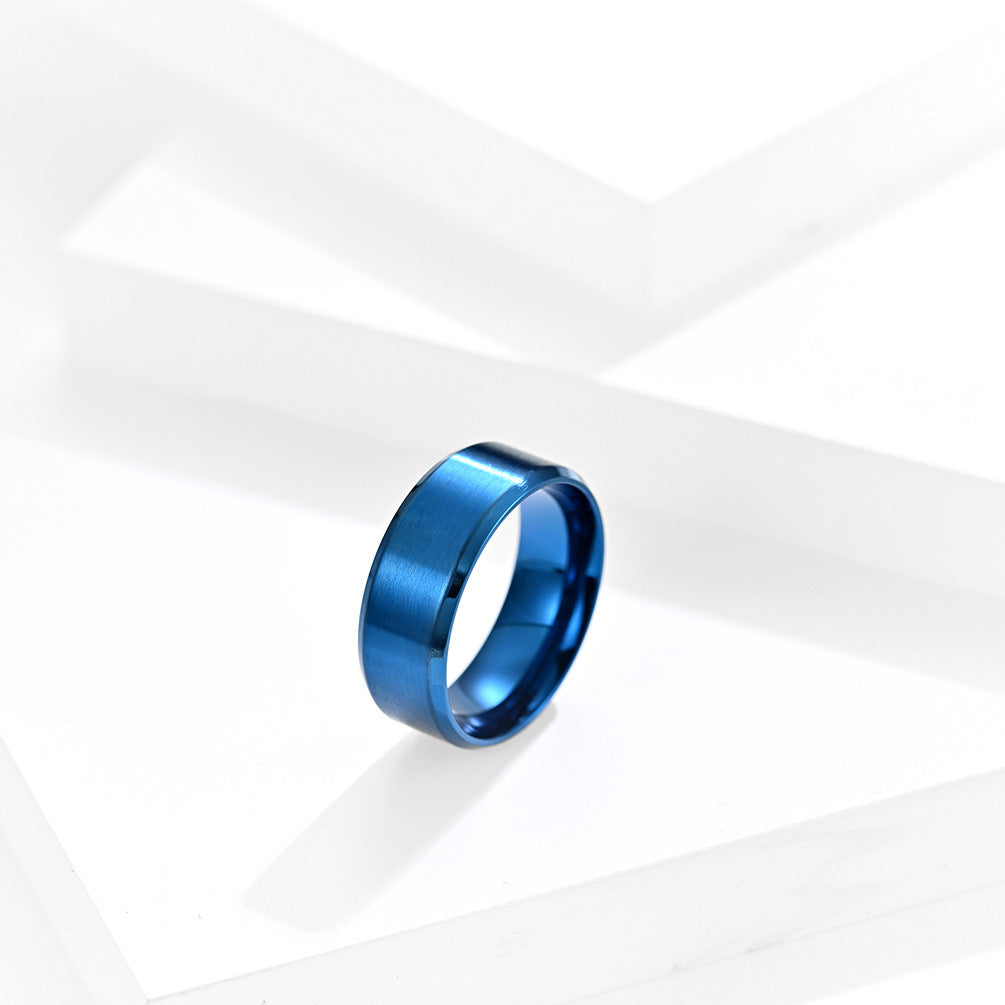 Unisex Comfort Fit Blue Ring