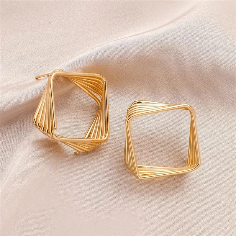 Geometric Hollow Earrings