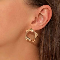 Geometric Hollow Earrings