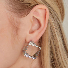 Geometric Hollow Earrings