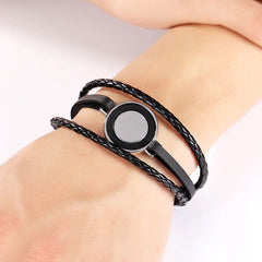 Ethnic Leather Circle Shaped Bracelet