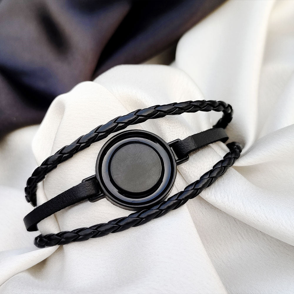 Ethnic Leather Circle Shaped Bracelet