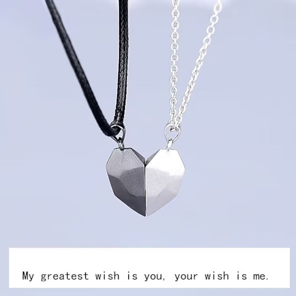 Magnetic Heart Couple Pendant