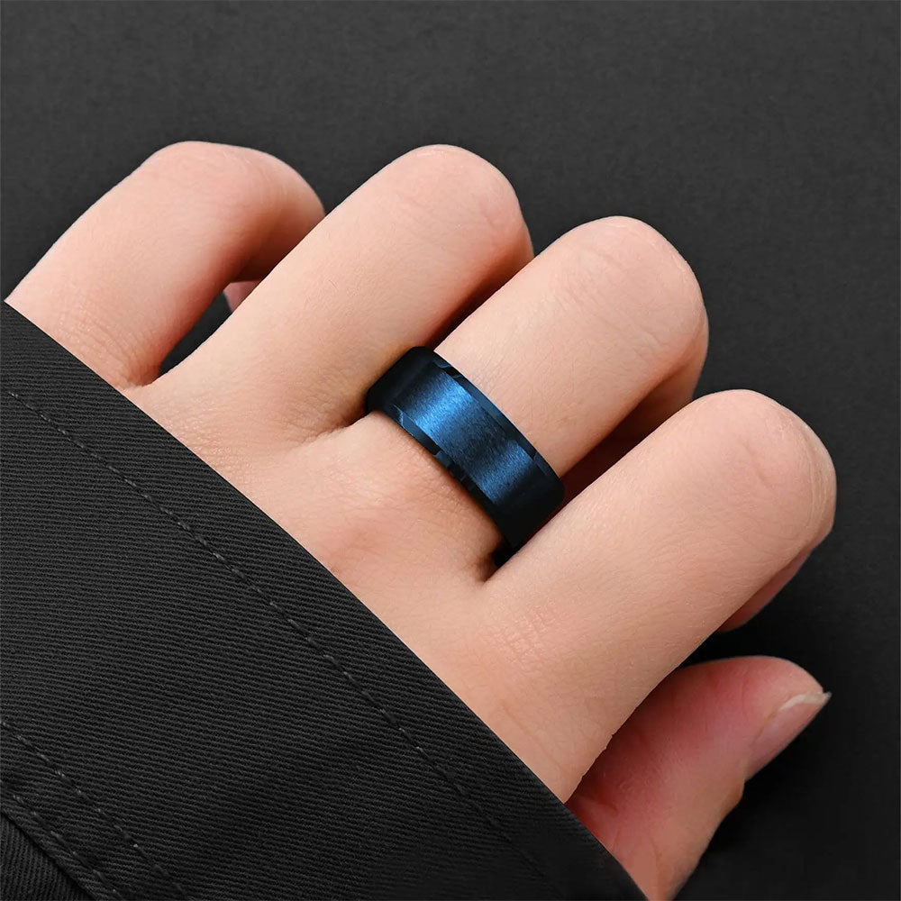 Unisex Comfort Fit Blue Ring