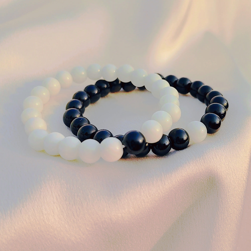 Natural Stone Beads Couple Bracelet