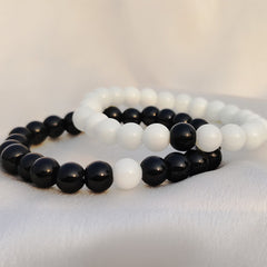 Natural Stone Beads Couple Bracelet