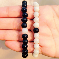 Natural Stone Beads Couple Bracelet