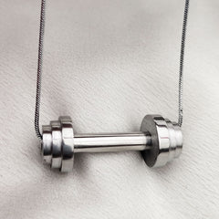 Stainless Steel Dumbel Pendant