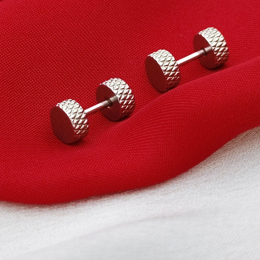 Double-Sided Dumbel Ear Stud (Pair)