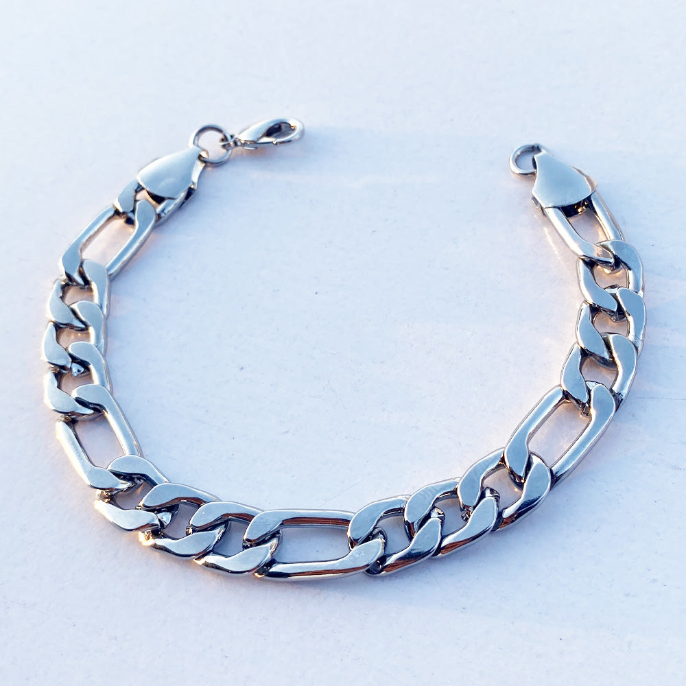 10MM Figaro Chain Bracelet