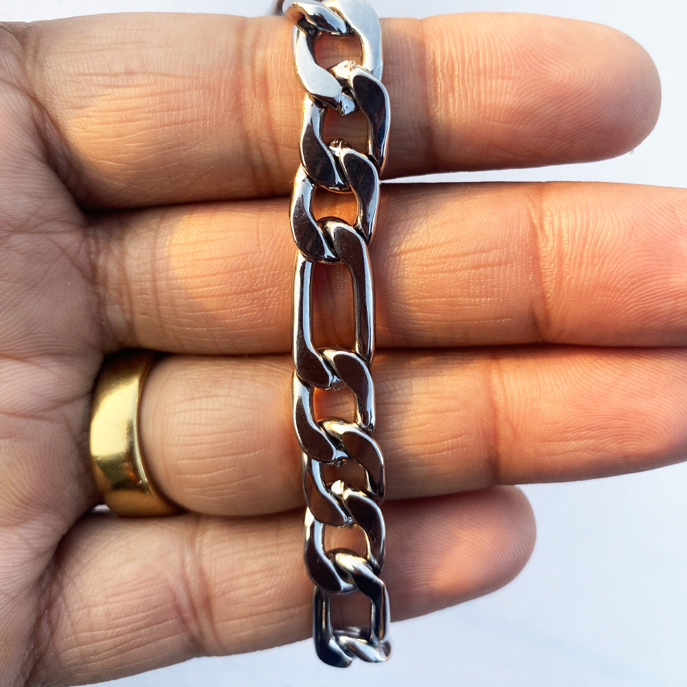 10MM Figaro Chain Bracelet