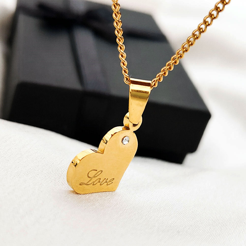 Eccentric Gold Plated Heart Pendant