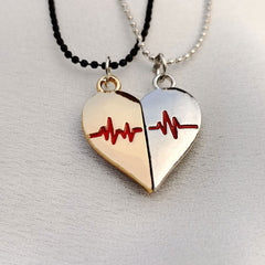 Magnetic Heart Couple Pendant