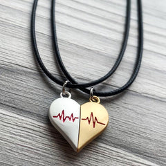 Magnetic Heart Couple Pendant