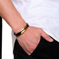 Korean Fashion Wristband Gold