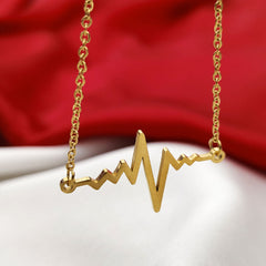 Heartbeat Gold Plated Pendant