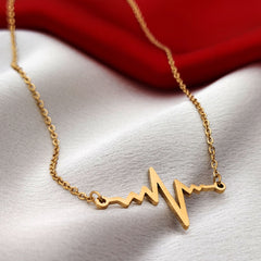 Heartbeat Gold Plated Pendant