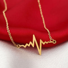 Heartbeat Gold Plated Pendant