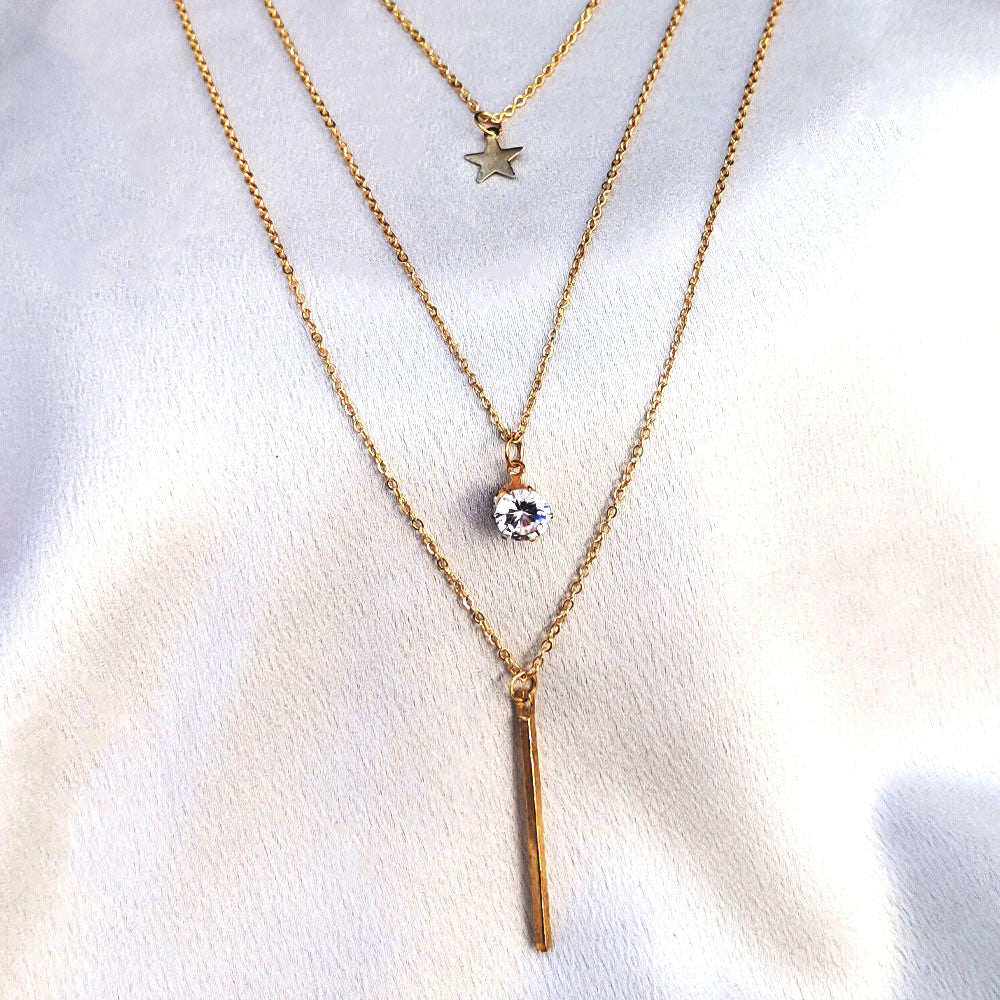 Layered Charm Necklace