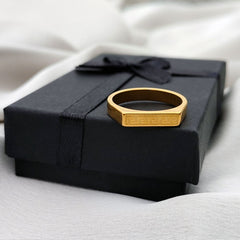 Unisex Gold Plated Grace Ring