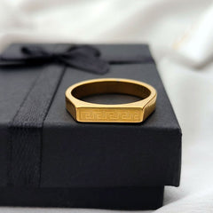 Unisex Gold Plated Grace Ring