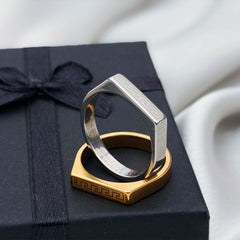 Unisex Silver Plated Grace Ring