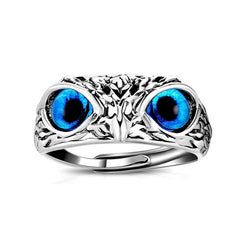 Unisex Trendy 3D Owl Eye Adjustable Ring