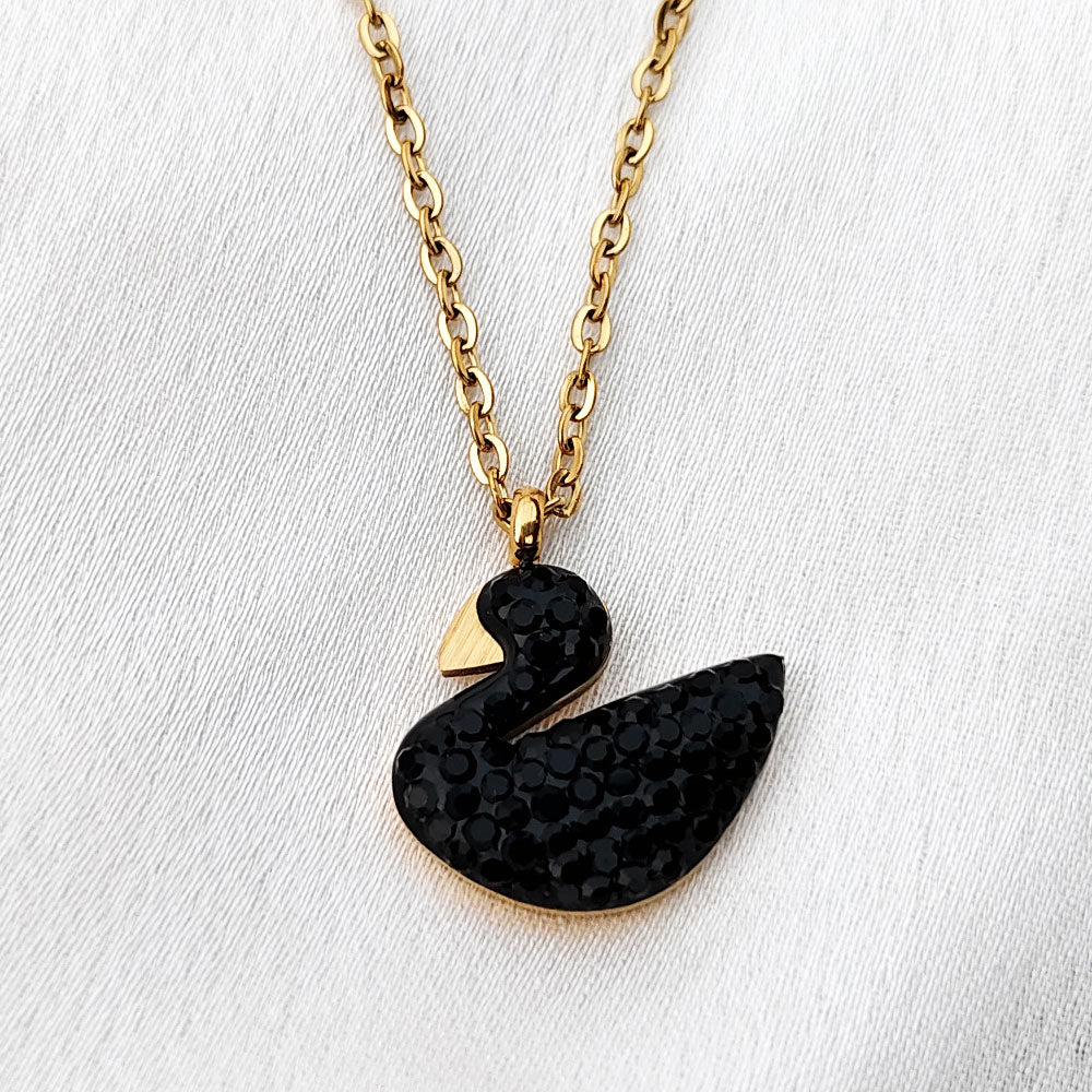 Exquisite Black Swan Pendant