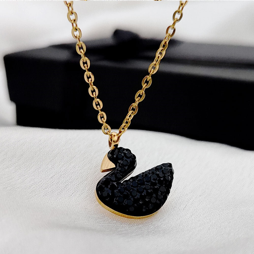 Exquisite Black Swan Pendant