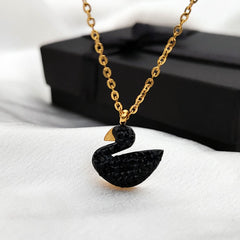 Exquisite Black Swan Pendant