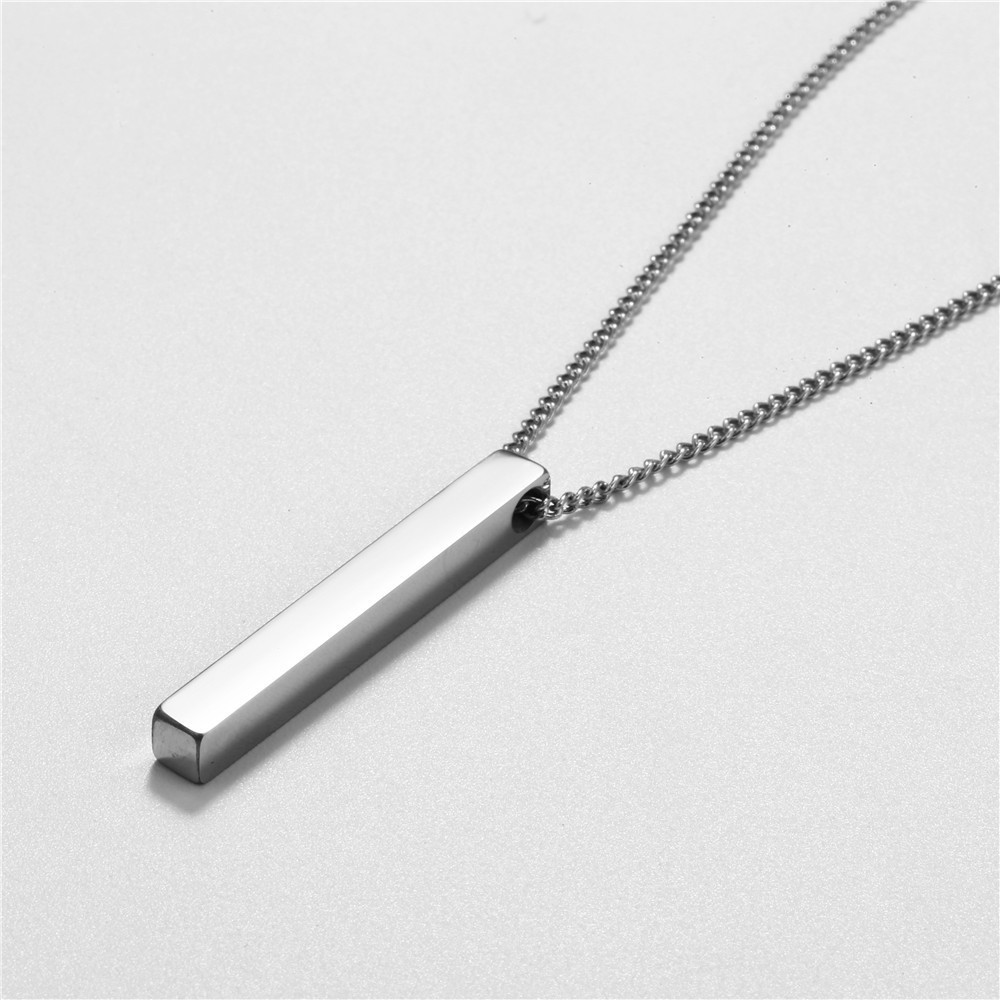 Decent Stainless Steel Bar Pendant